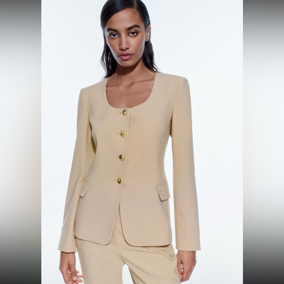 Zara NWT Beige Women's Suit Set - Picture 3 of 11